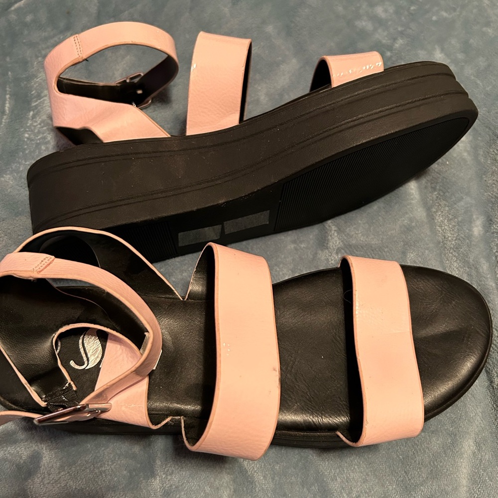 Shien pink platform sandals